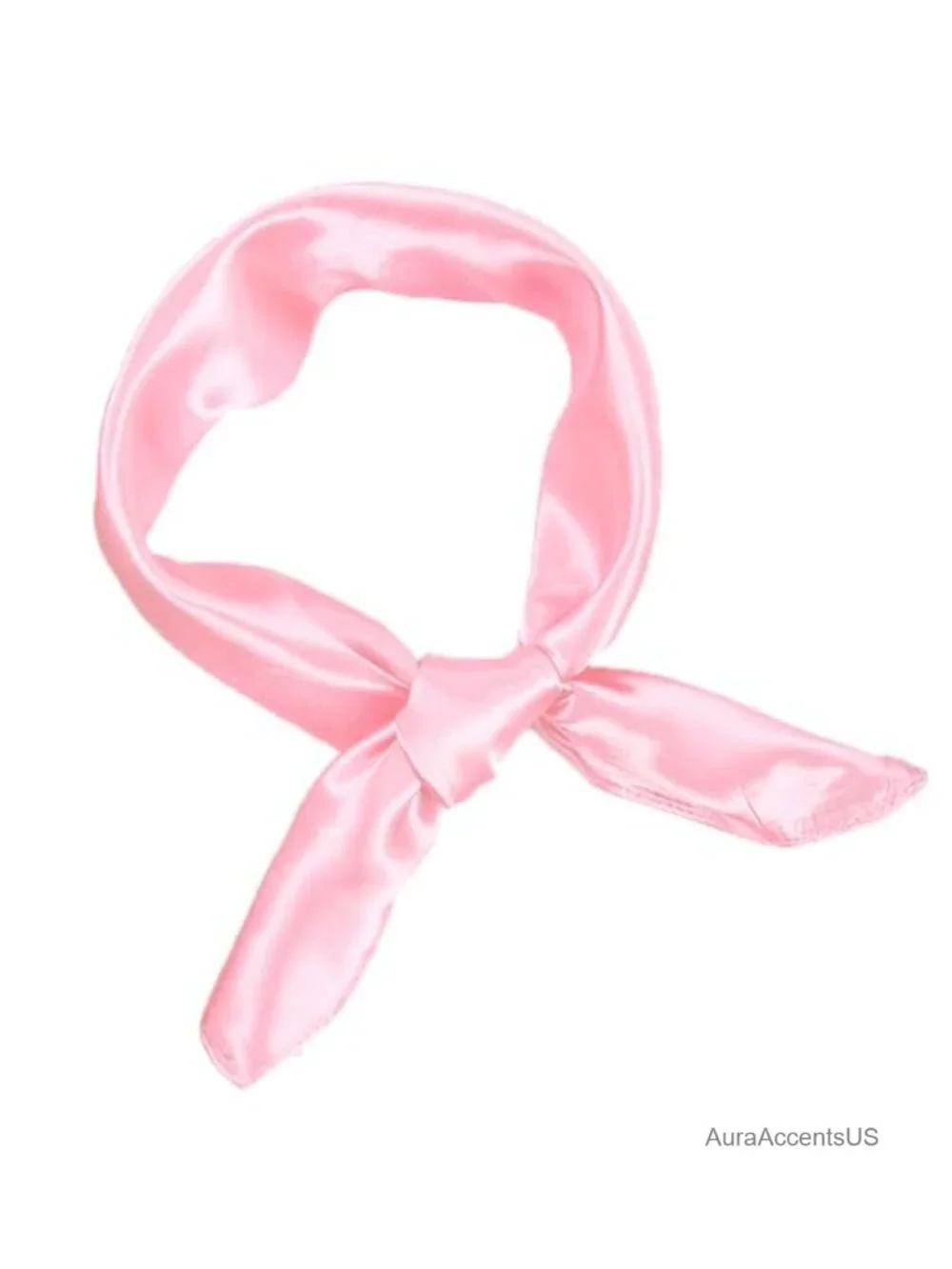 Chiffon Square Silk Neck Scarf Retro Ribbon Handkerchief for Women Cosplay